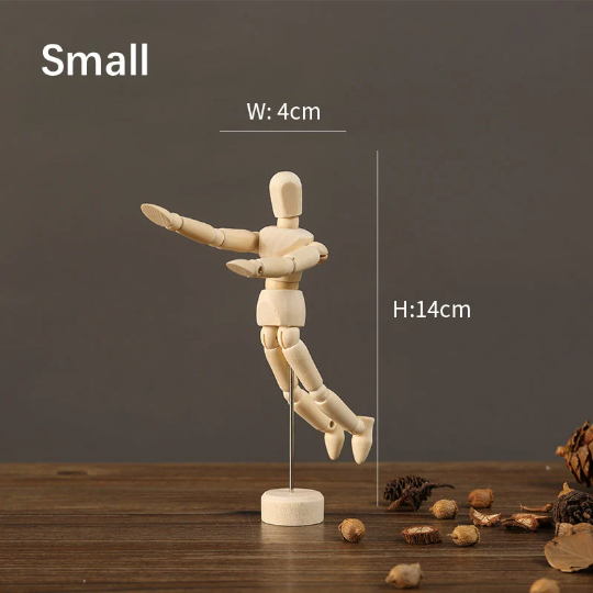 Set of 3 Wooden Men