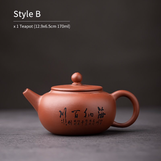 Purple Clay Tea Pot 170ml