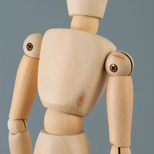 Set of 3 Wooden Men