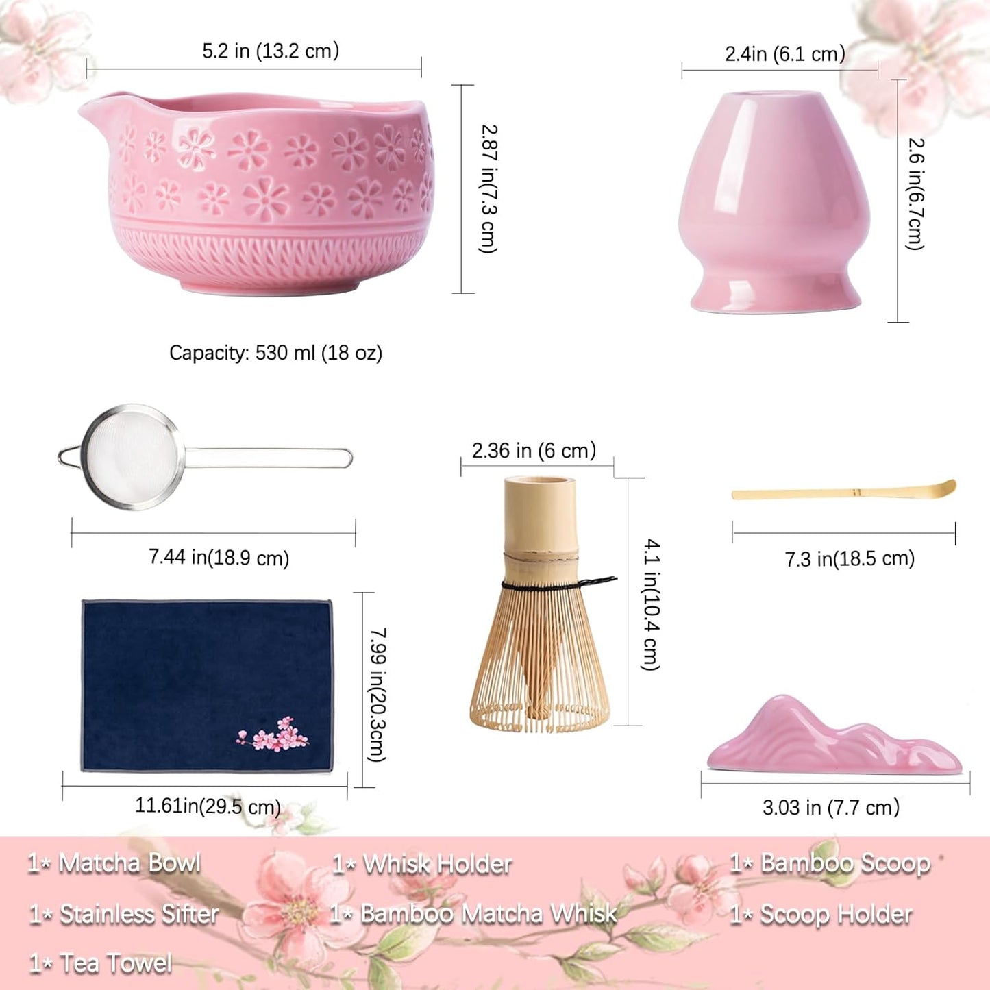 Pink Sakura Matcha Set