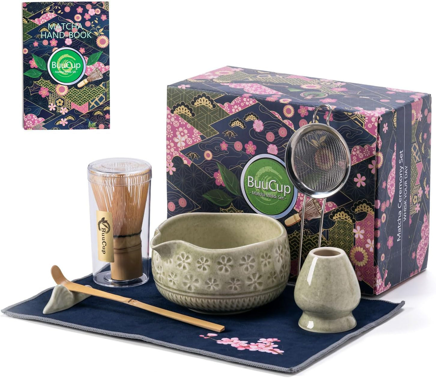 Mottle Green Sakura Matcha Set