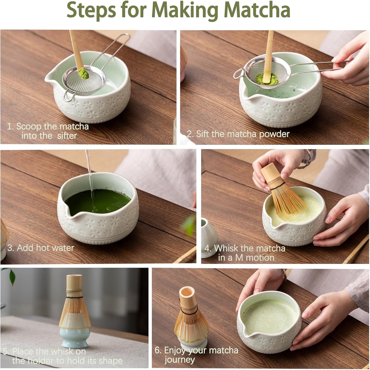 Mint Sakura Matcha Set