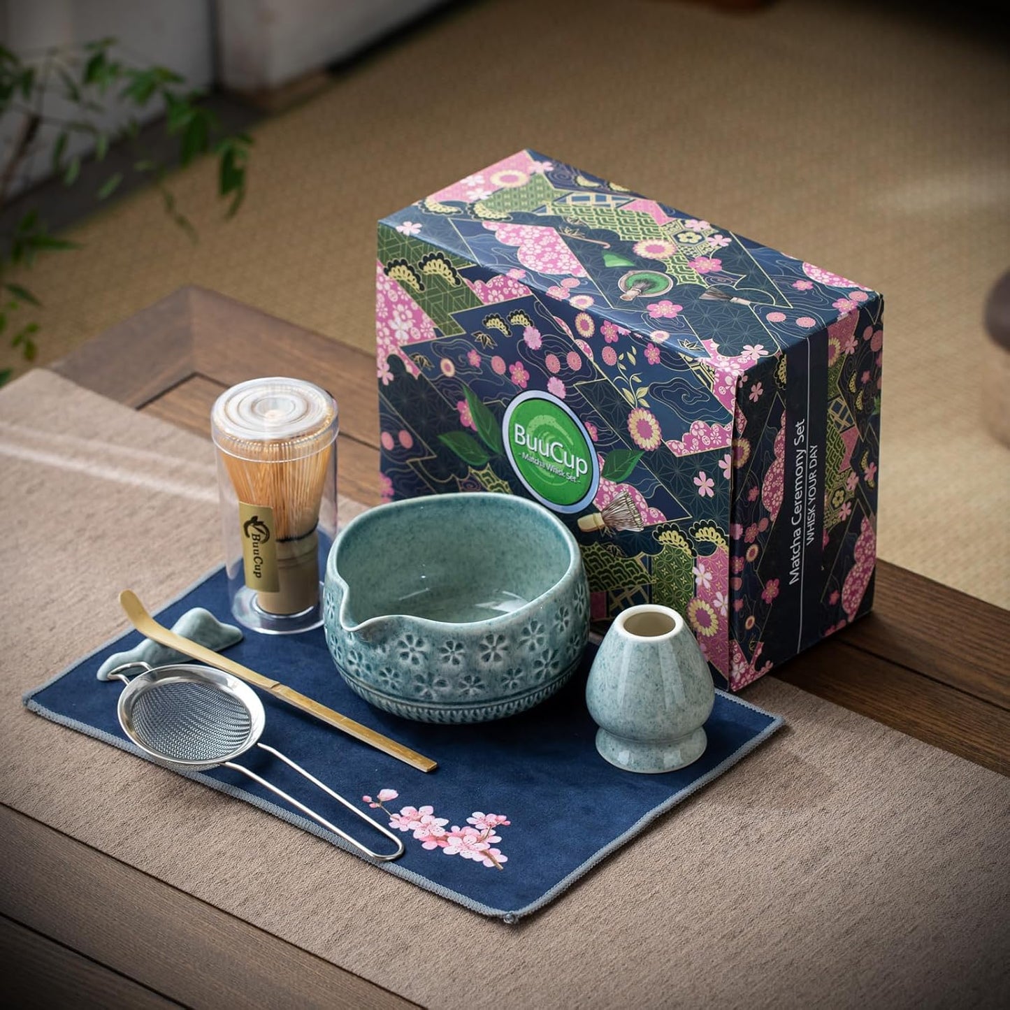 Blue Sakura Matcha Set