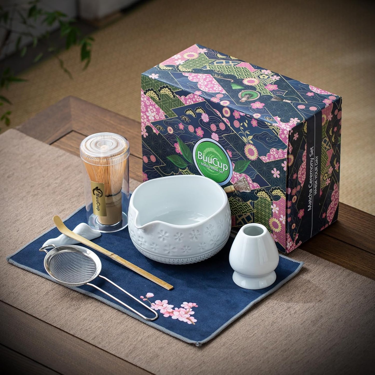 White Sakura Matcha Set