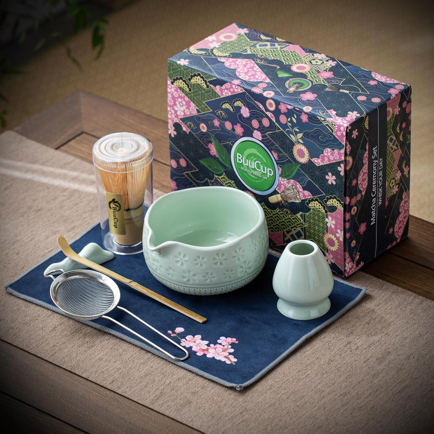 Mint Sakura Matcha Set