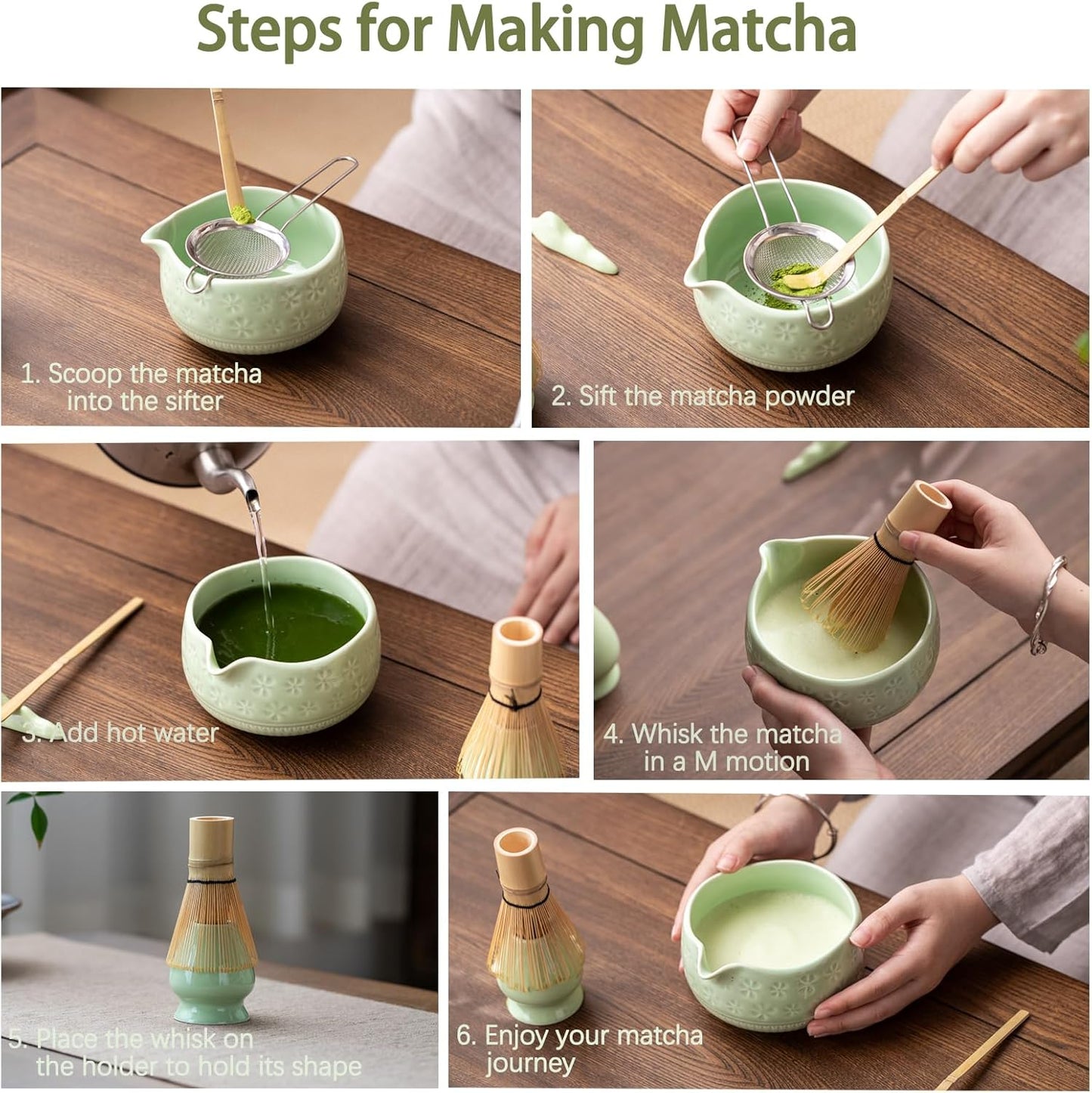 Green Sakura Matcha Set