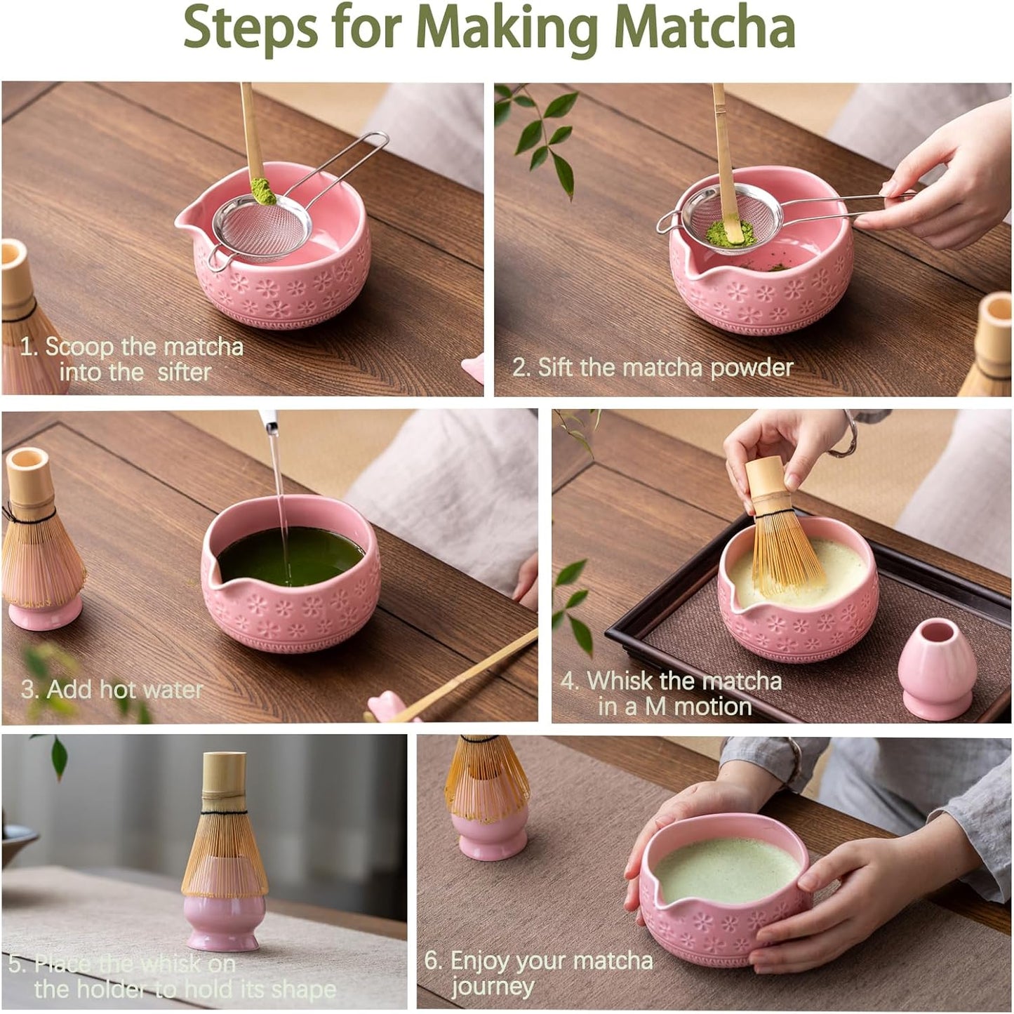 Pink Sakura Matcha Set