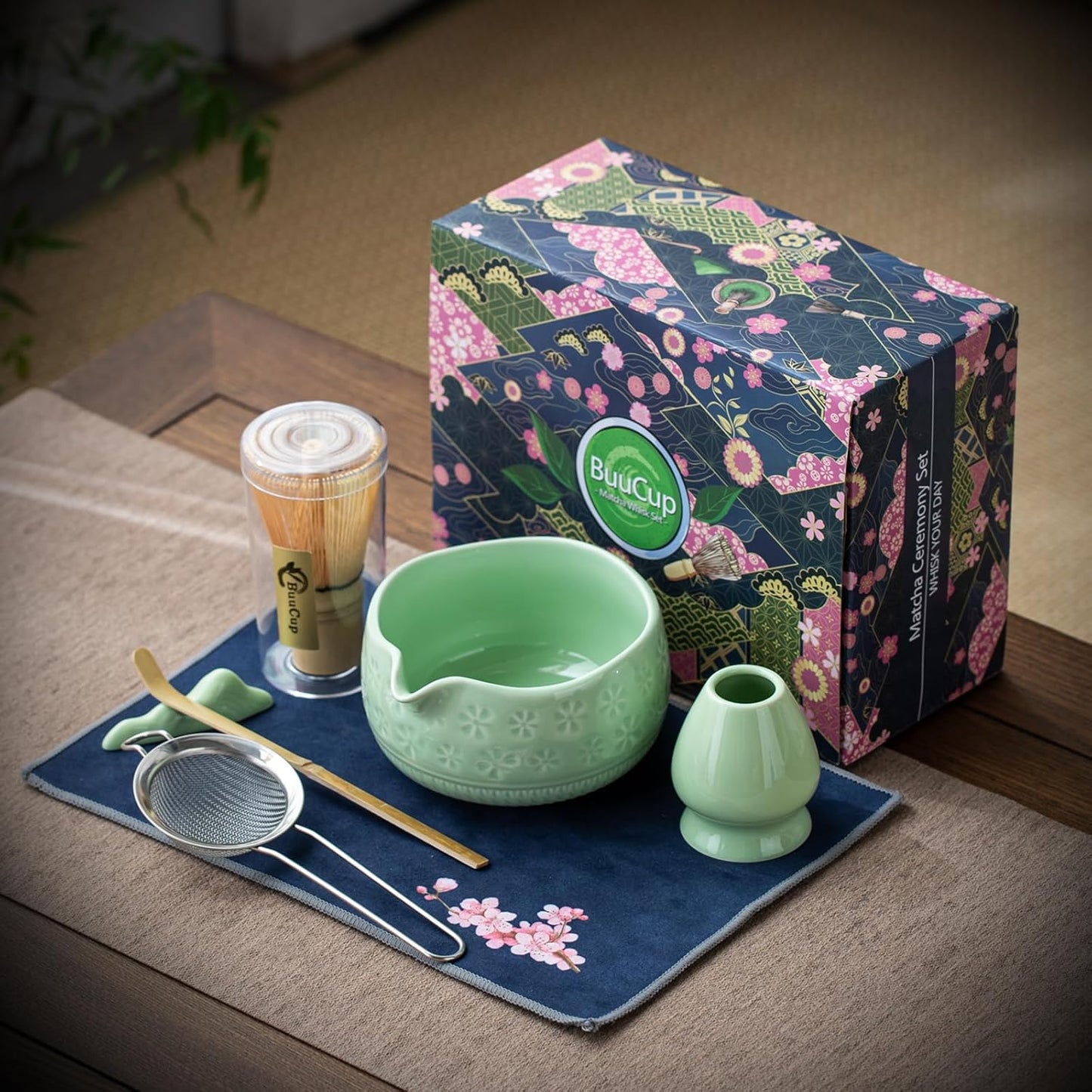 Green Sakura Matcha Set