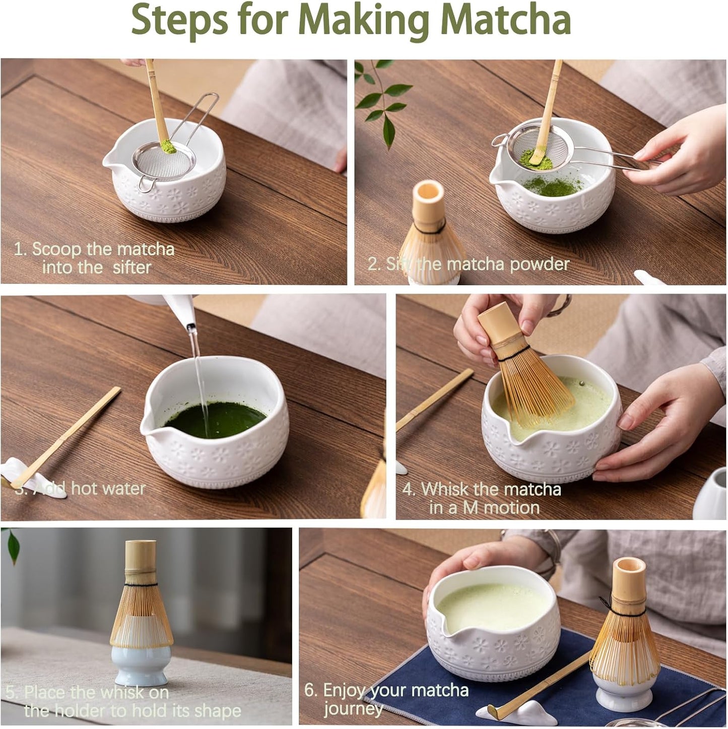 White Sakura Matcha Set