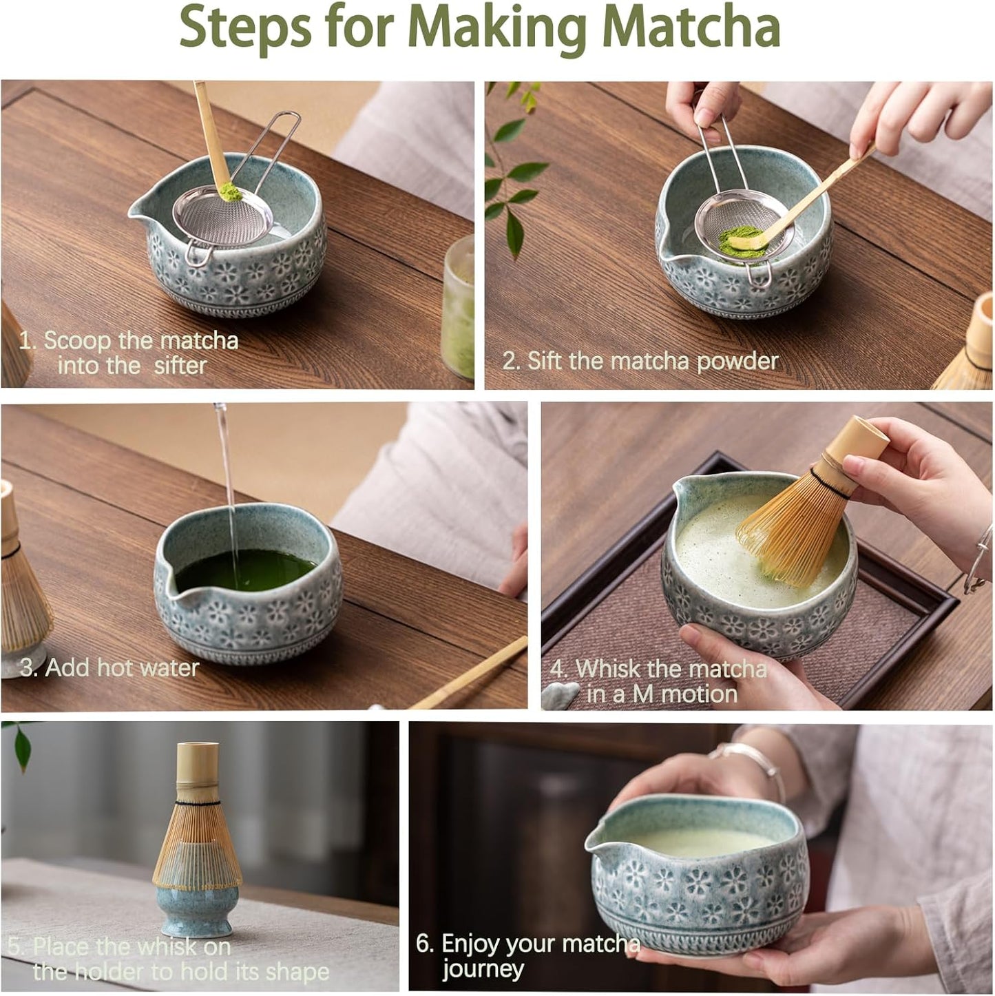 Blue Sakura Matcha Set