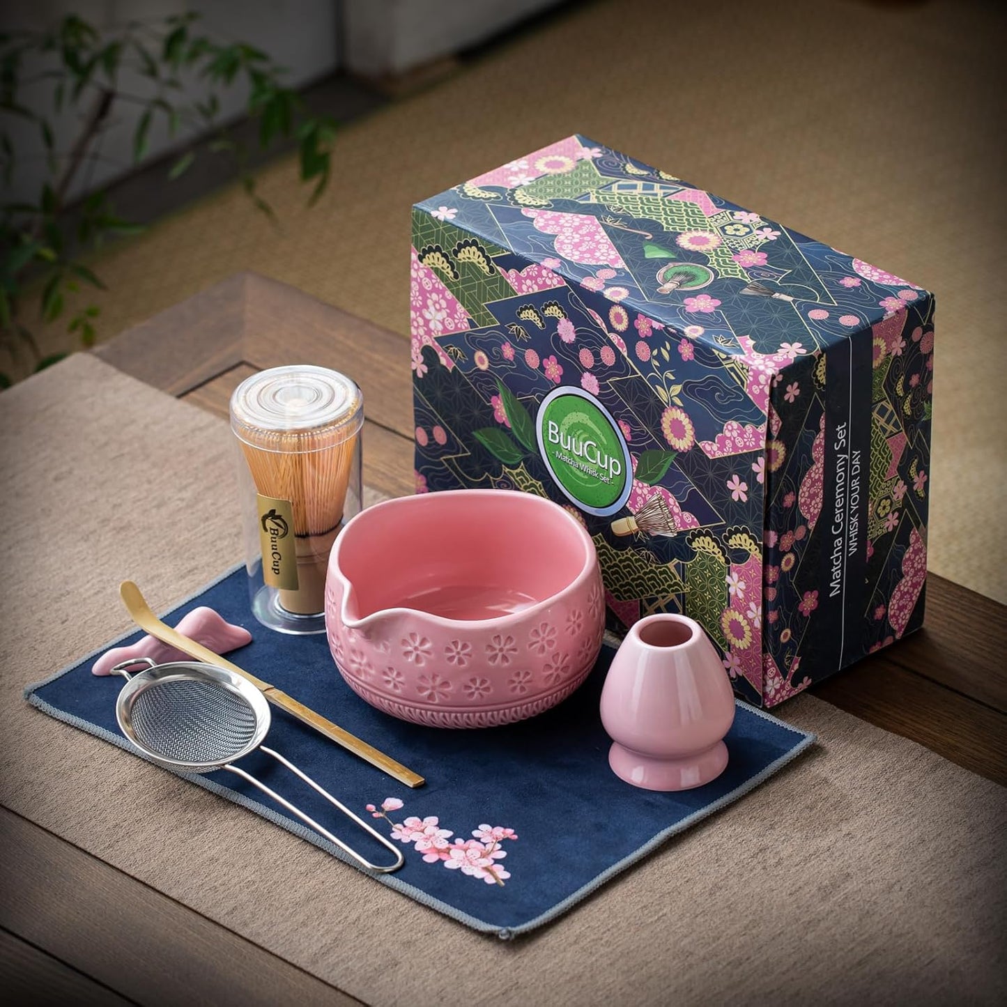 Pink Sakura Matcha Set