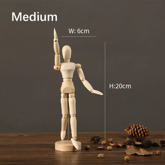 Set of 3 Wooden Men